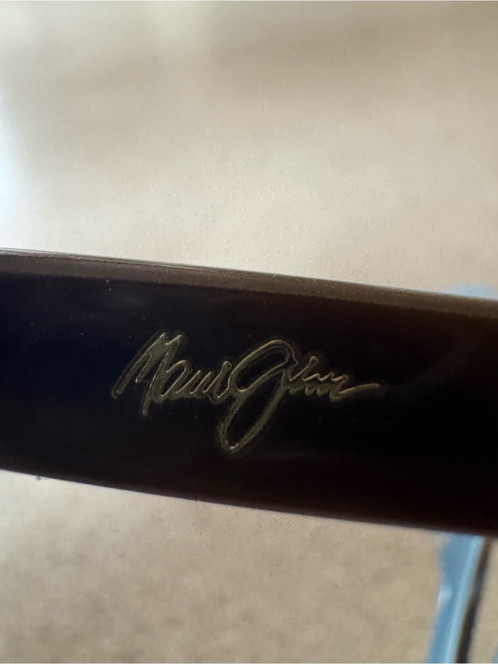 Maui Jim Sunglasses Temple Arm in Deep Teal Blue